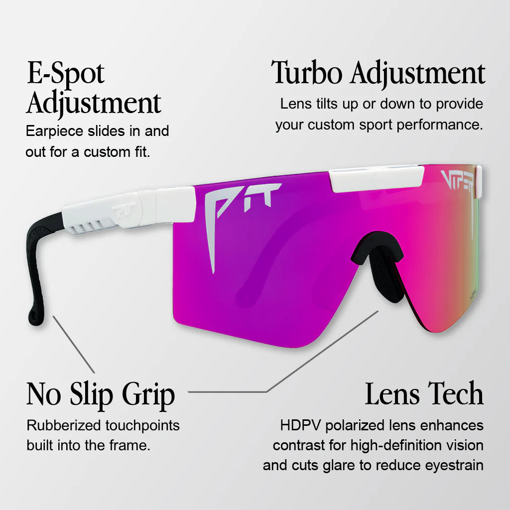 Brille PIT VIPER THE REC BEACH ORIGINAL 2.0 NARROW HDPV Polarisiert Blau/Violett