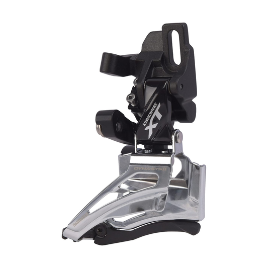 SHIMANO DEORE XT Umwerfer FD-M8025, 2x11-fach, Direct Mount — Ansicht 1 auf weißem Hintergrund
