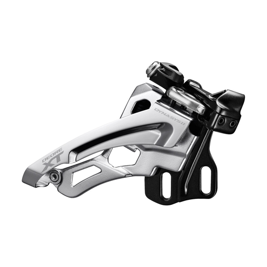 SHIMANO XT Umwerfer FD-M8000-E, 3x11-fach, Typ E — Ansicht 1 auf weißem Hintergrund
