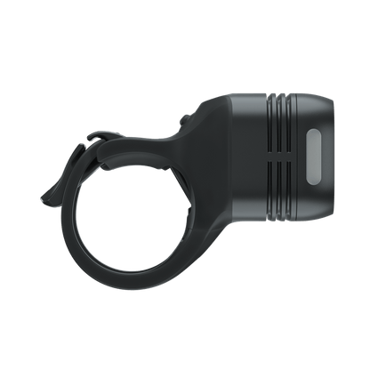 KNOG BLINDER ROAD 400 Frontleuchte — Seitenansicht und Halterung