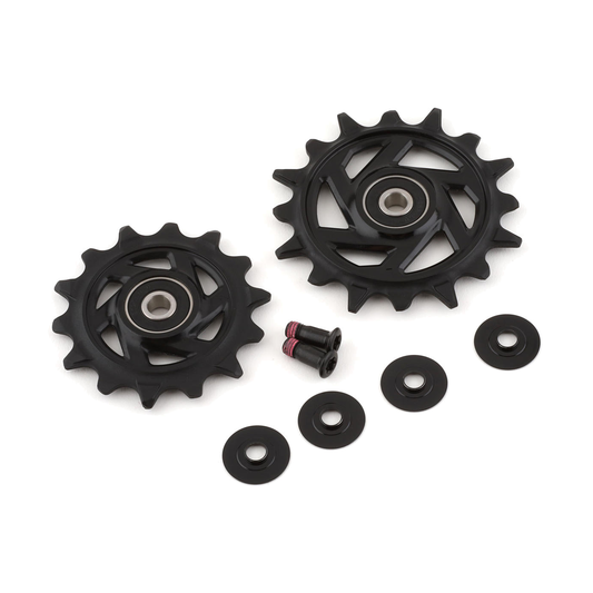 Schaltwerkröllchen für SRAM X0/GX T-TYPE EAGLE AXS / RIVAL XPLR E1, 12-fach — 11.7518.104.008 — Produktfoto vor weißem Hintergrund