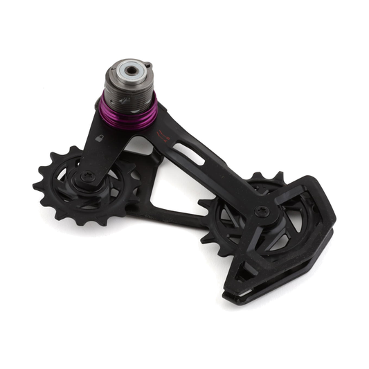 Kompletter Schaltwerkkäfig für SRAM X0 T-TYPE EAGLE AXS, 12-fach — 11.7518.104.012 — Produktfoto vor weißem Hintergrund