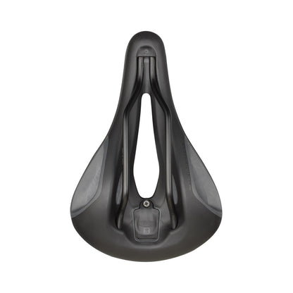 Sattel SELLE ITALIA ST 7 VISION SUPERFLOW L mit Fec-Sattelstreben, Schwarz/Grau — Unteransicht