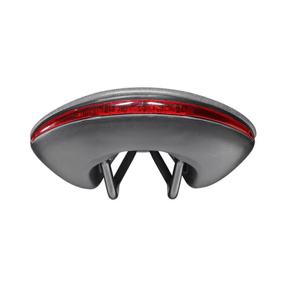Sattel SELLE ITALIA ST 7 VISION SUPERFLOW L mit Fec-Sattelstreben, Schwarz/Grau — Rückansicht
