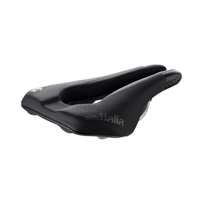 SELLE ITALIA WATT GEL SUPERFLOW Sattel mit Ti316-Streben — Dreiviertelansicht