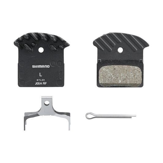 SHIMANO J05A-RF organische Bremsbeläge mit Kühlrippen — Hauptansicht