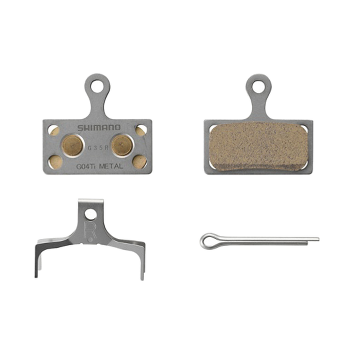 Metallische Bremsbeläge SHIMANO G04TI-MX — Hauptansicht