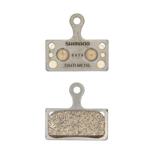 Metallische SHIMANO Bremsbeläge G04TI — Hauptansicht