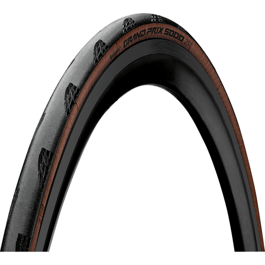 Reifen CONTINENTAL GRAND PRIX 5000 700c für Schlauch Braun
