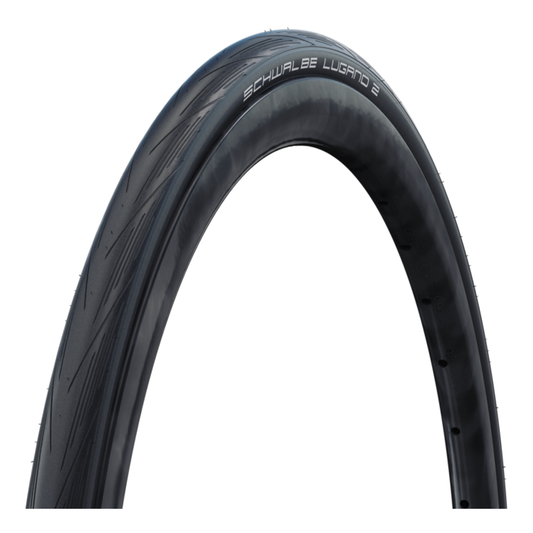 SCHWALBE LUGANO II Reifen, 700c, K-Guard, für Schlauch, Schwarz