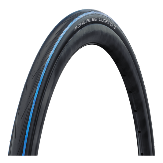 Reifen SCHWALBE LUGANO II 700c K-Guard für Schlauch Blau