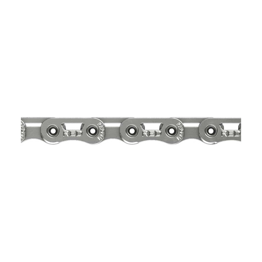 SRAM RED AXS E1 Flattop Kette für 12-/13-fach-Schaltungen in Silber — Produktfoto auf weißem Hintergrund