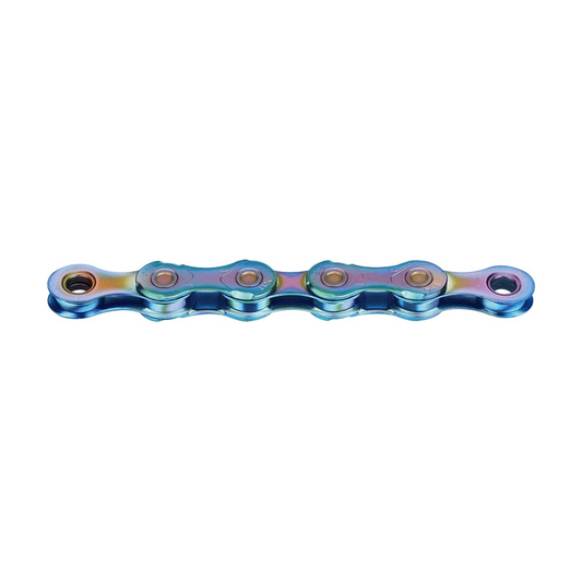 KMC X11 11-fach-Kette Aurora-Blau — Produktfoto auf weißem Hintergrund