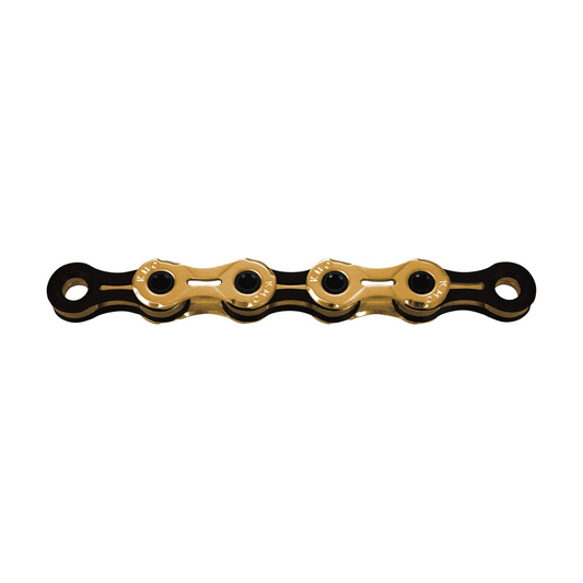 KMC 11-fach-Kette X11SL Ti-N Schwarz/Gold — Produktfoto auf weißem Hintergrund
