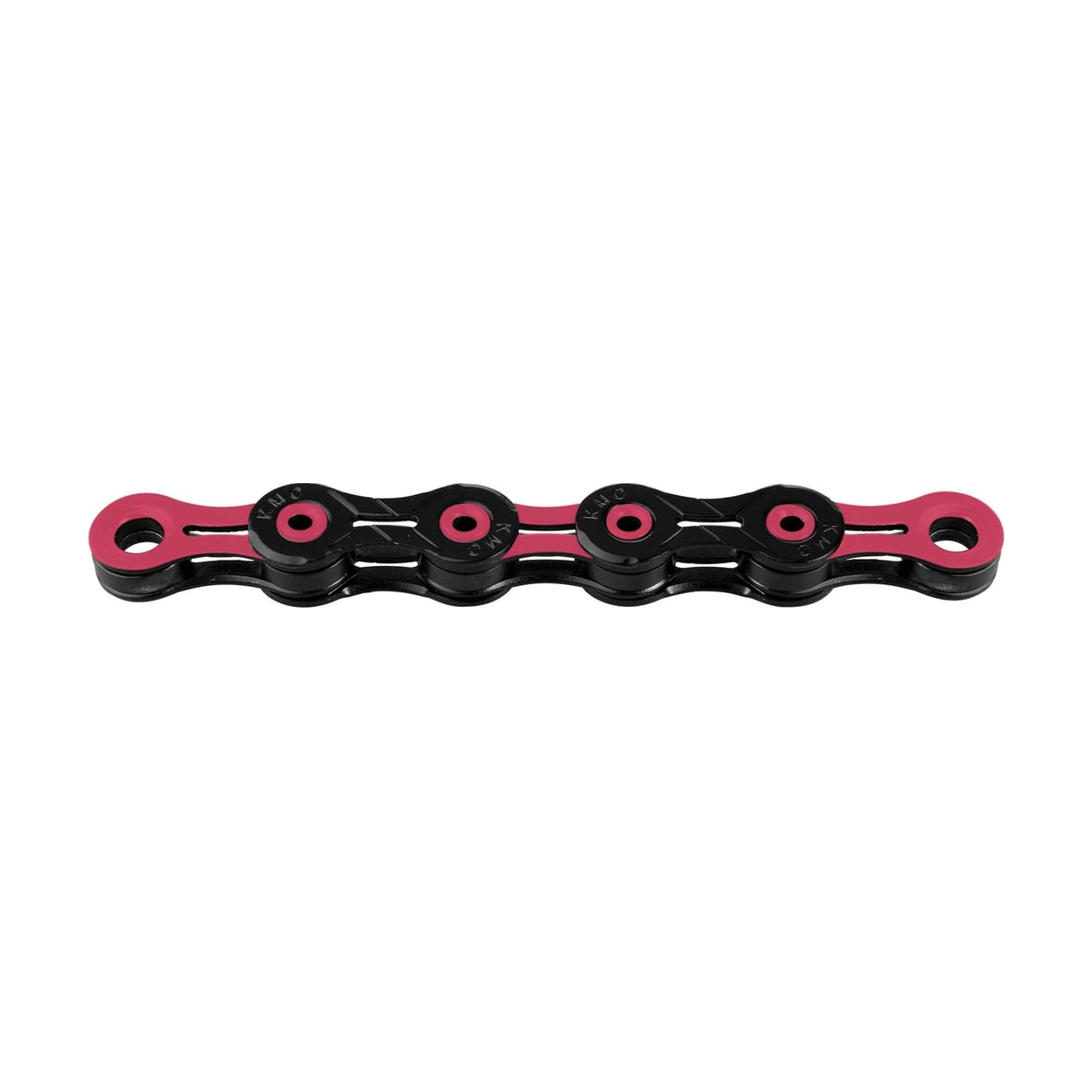 KMC 11-fach-Kette DLC11 Schwarz/Rosa — Produktfoto auf weißem Hintergrund