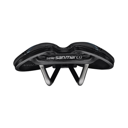 SAN MARCO ASPIDE SHORT OPEN-FIT RACING S3 Sattel, 139 mm breit, Xsilite-Streben aus Stahl, schwarz – weitere Ansicht