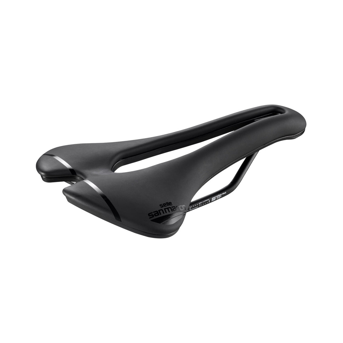 Selle SAN MARCO ASPIDE SHORT OPEN-FIT SPORT WIDE mit Stahlstreben — weitere Ansicht