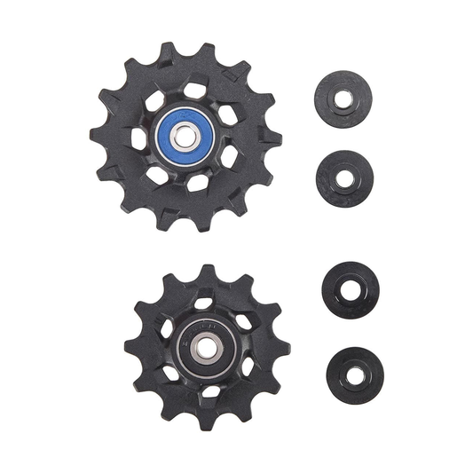 Keramik-Schaltröllchen für SRAM XX1/X01 EAGLE X-SYNC 12-fach-Schaltwerk (2 Stück) — Teil vor weißem Hintergrund
