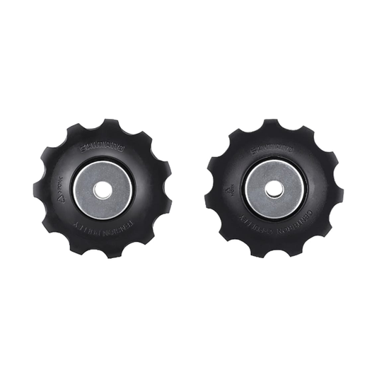 10-fach-Schaltröllchen für SHIMANO DEORE T6000, Schwarz — Teil vor weißem Hintergrund