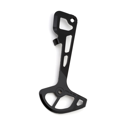 Langes inneres Schaltkäfigblech für SHIMANO XT RD-M8120-SGS Schaltwerk — Teil vor weißem Hintergrund