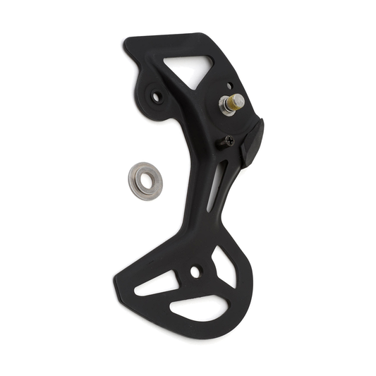 Äußeres Schaltkäfigblech für SHIMANO GS RD-M8100RX822 Schaltwerk — Teil vor weißem Hintergrund