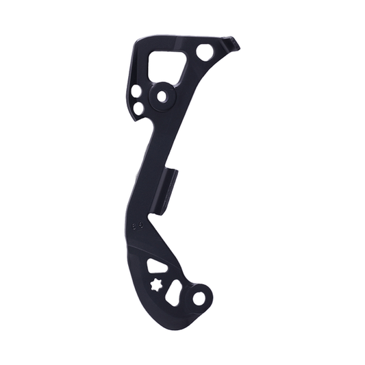 Mittellanges inneres Schaltkäfigblech für SHIMANO XTR / XT Di2 RD-M9050/8050-GS Schaltwerk — Teil vor weißem Hintergrund