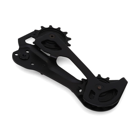 Schaltkäfig und Schaltröllchen für SHIMANO XT RD-M8250 SGS 12-fach-Schaltwerk — Teil vor weißem Hintergrund
