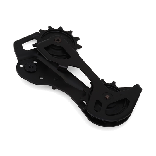 Schaltkäfig und Schaltröllchen für SHIMANO XT RD-M8250 GS 12-fach-Schaltwerk — Teil auf weißem Hintergrund