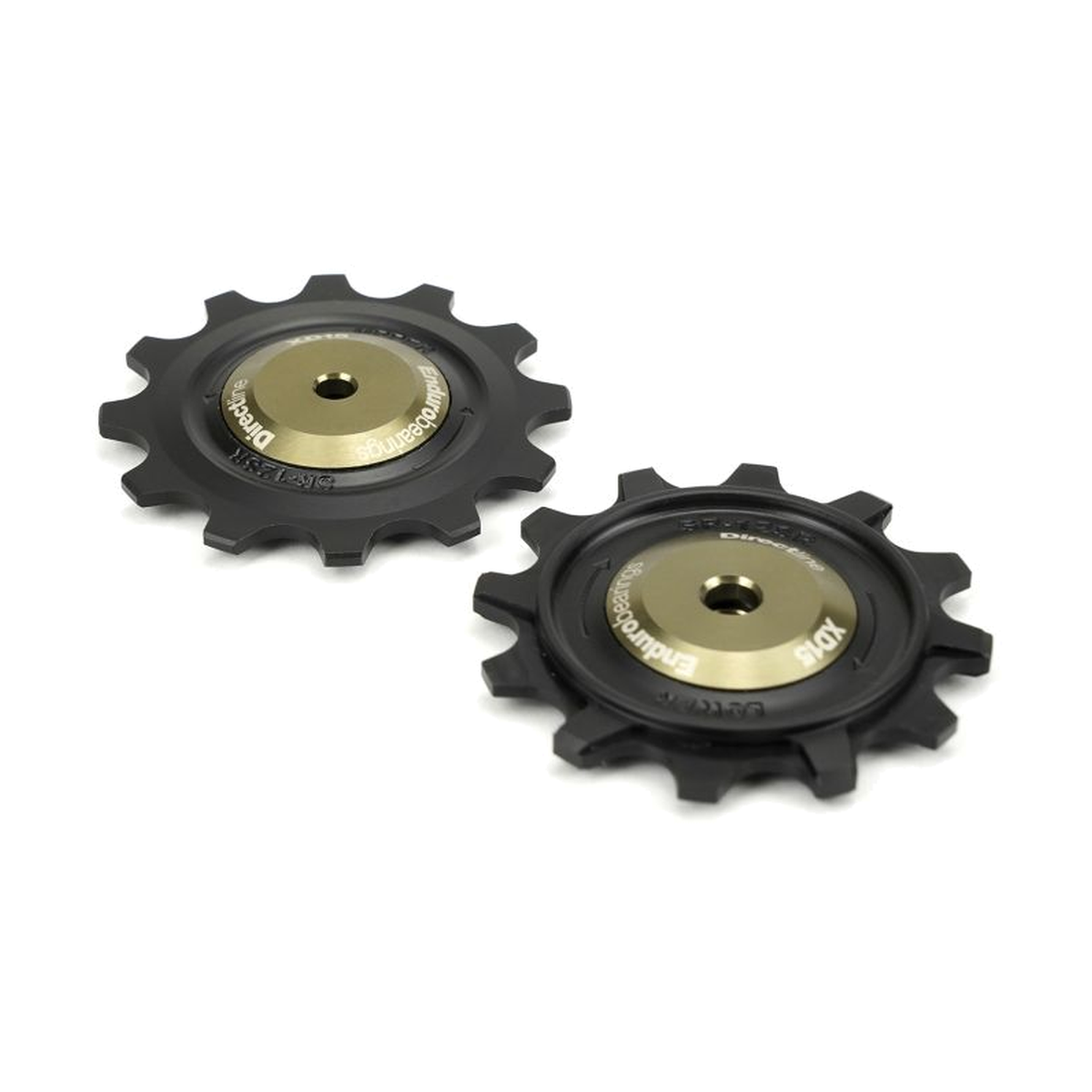 ENDURO BEARINGS Directline XD-15 Keramik-Schaltröllchen für SRAM 12-fach, Graphit — Teil auf weißem Hintergrund