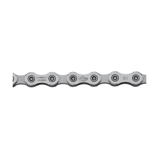 SHIMANO CN-LG500 Linkglide Kette für E-Bikes, 10-/11-fach — Produktfoto vor weißem Hintergrund
