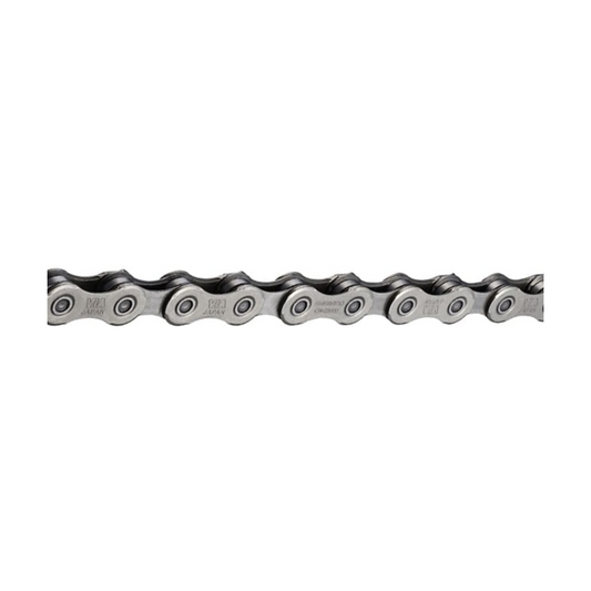 SHIMANO CN-E8000-11 E-Bike-Kette mit Schnellverschluss, 11-fach — Produktfoto vor weißem Hintergrund