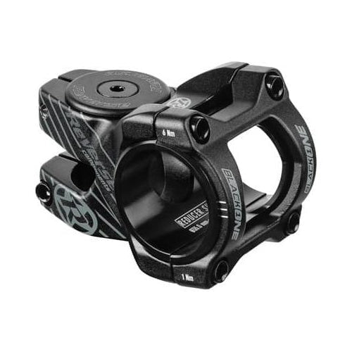 Vorbau REVERSE COMPONENTS BLACK ONE D-2 Schwarz/Grau — Hauptansicht auf weißem Hintergrund