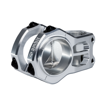 Vorbau AMBIT Gravity Control Silber — Hauptansicht auf weißem Hintergrund