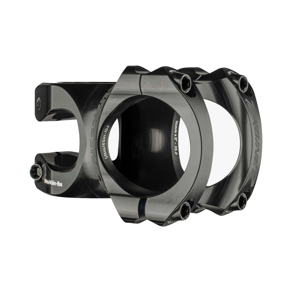 Vorbau RACE FACE TURBINE R 35 Schwarz — Hauptansicht auf weißem Hintergrund