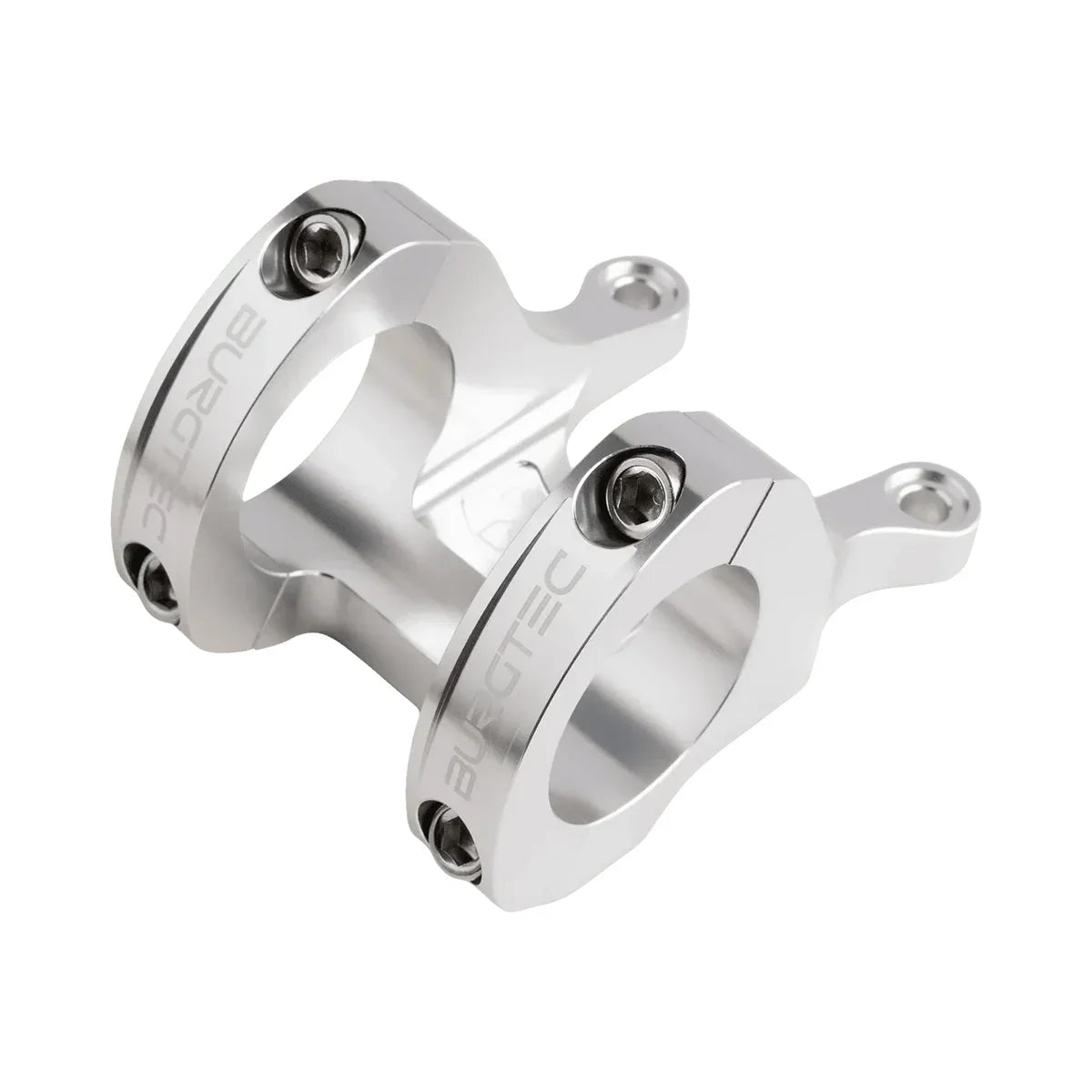BURGTEC Direct-Mount-Vorbau MK3 Silber — Hauptansicht auf weißem Hintergrund