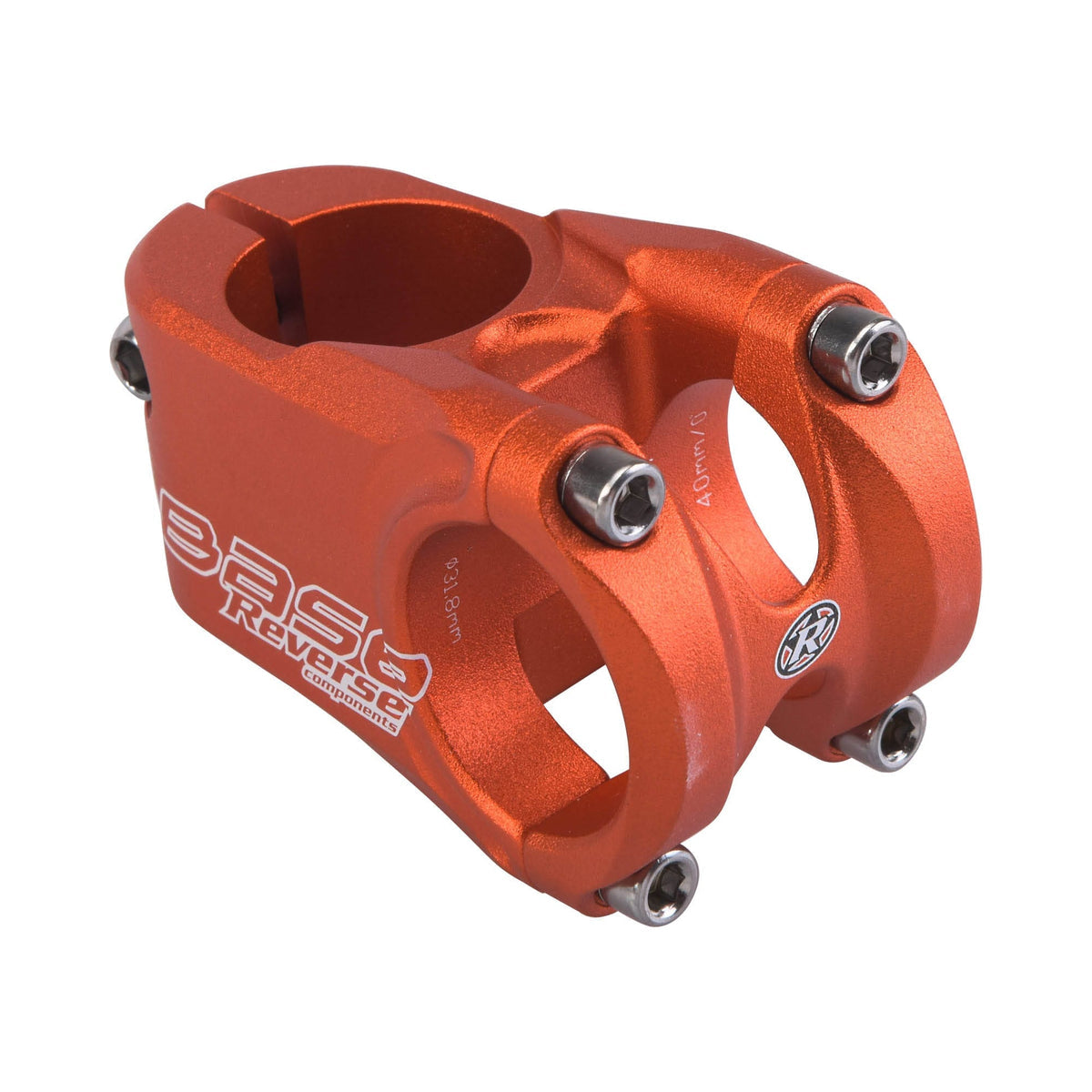 REVERSE COMPONENTS BASE Vorbau Orange — Hauptansicht auf weißem Hintergrund