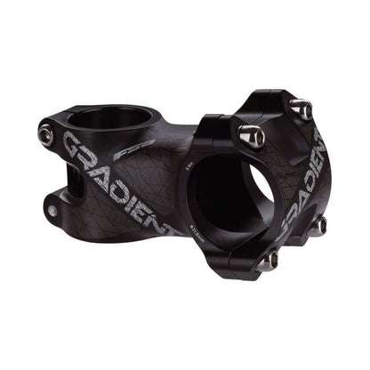 FSA GRADIENT Aluminium-Vorbau 6° Ø35 mm Schwarz — Hauptansicht auf weißem Hintergrund