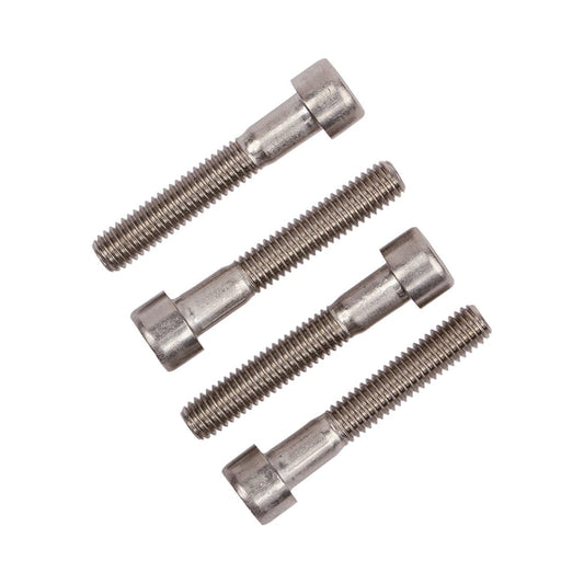 Set mit 4 Schrauben für den BURGTEC Direct-Mount-Vorbau M6x25 mm — Hauptansicht auf weißem Hintergrund