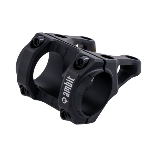 Vorbau AMBIT Gravity Control DH Schwarz — Hauptansicht auf weißem Hintergrund