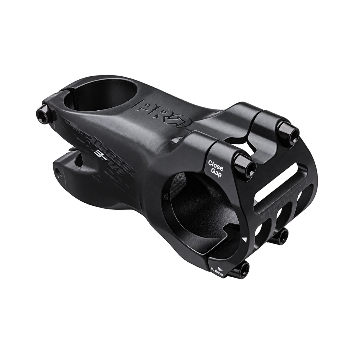 Vorbau PRO THARSIS 3FIVE +/- 9° Schwarz — Hauptansicht auf weißem Hintergrund