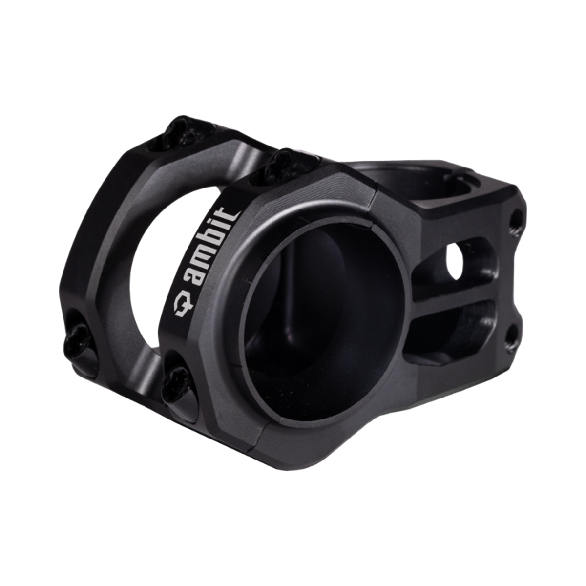 Vorbau AMBIT Gravity Control Schwarz — Hauptansicht auf weißem Hintergrund