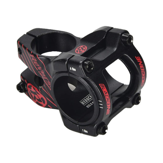REVERSE COMPONENTS BLACK ONE D-2 Vorbau Schwarz/Rot — Hauptansicht auf weißem Hintergrund