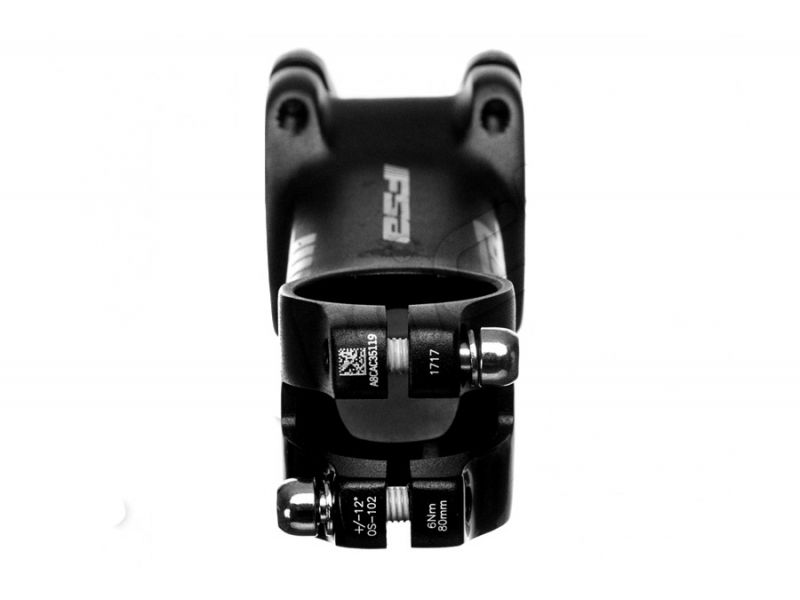FSA AFTERBURNER Vorbau Aluminium -12° Schwarz — Draufsicht