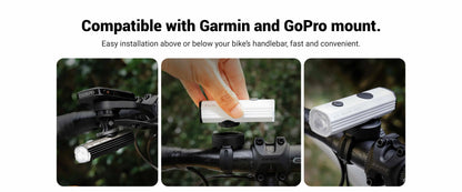 COOSPO Pixel 900 Frontleuchte mit Garmin-GoPro-Halterung