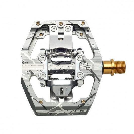 Pedale HT COMPONENTS X3 Titanium Grau Camo
