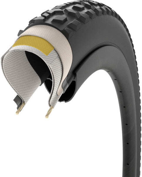 PIRELLI CINTURATO GRAVEL M High Performance 700c Tubeless Ready Reifen, schwarz