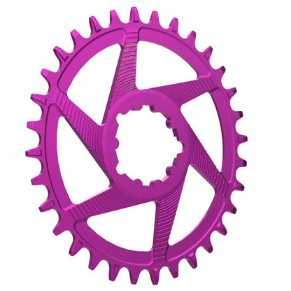 Mono-Kettenblatt E-THIRTEEN HELIX RACE 11/12V Direct Mount SRAM Boost Offset 3mm Violett