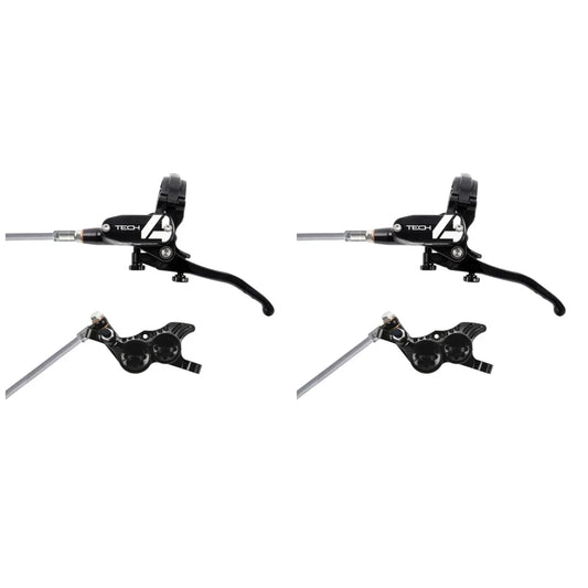 Paar Bremsen HOPE TECH 4 V4 Durite Aviation Schwarz