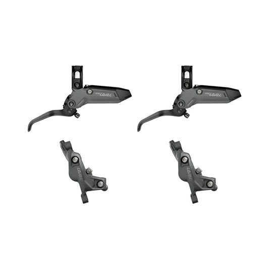 Paar SRAM LEVEL BRONZE STEALTH 4-Kolben Bremsen Grau