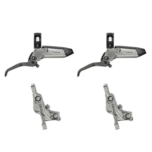 Paar SRAM LEVEL ULTIMATE STEALTH 4-Kolben-Bremsen Silber
